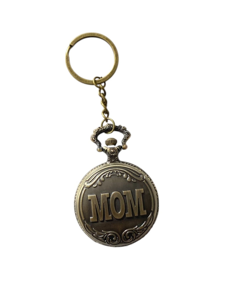 Mom Pocket Watch Keychain