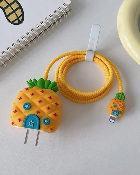 Pineapple - iPhone Charger Case and Cable Protector