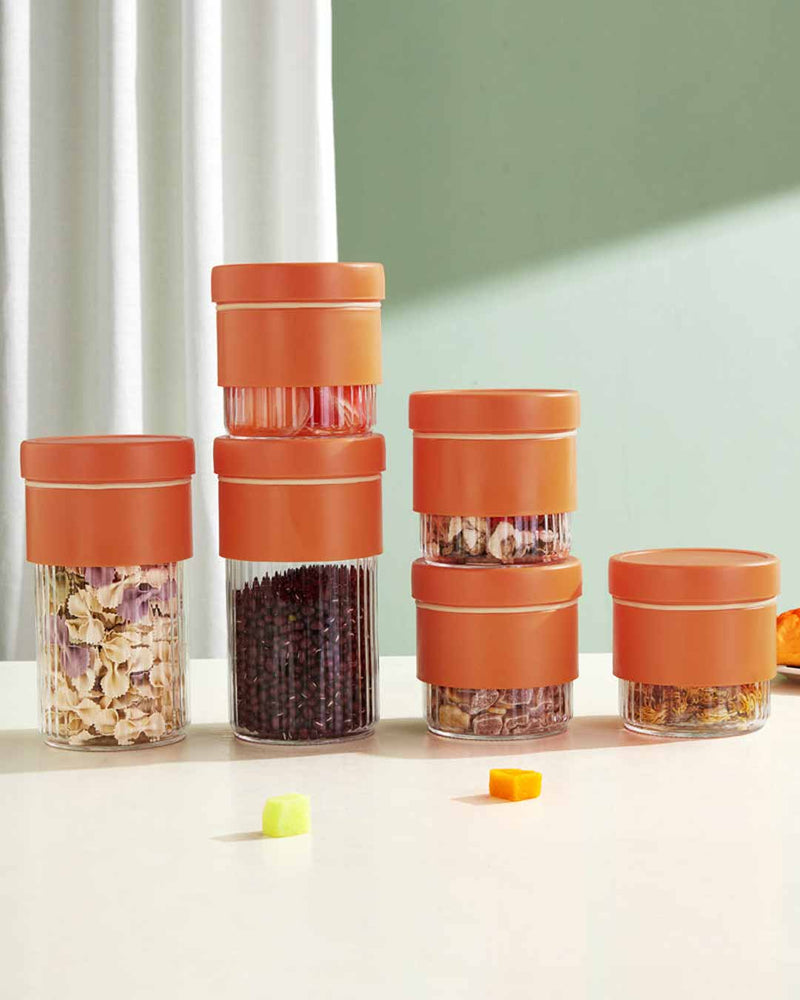 Glass Storage Jars - Set of 2
