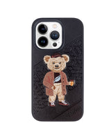 Santa Barbara Polo - Creta Collection iPhone 14 Max Leather Case 'Bear' - Black (Original)