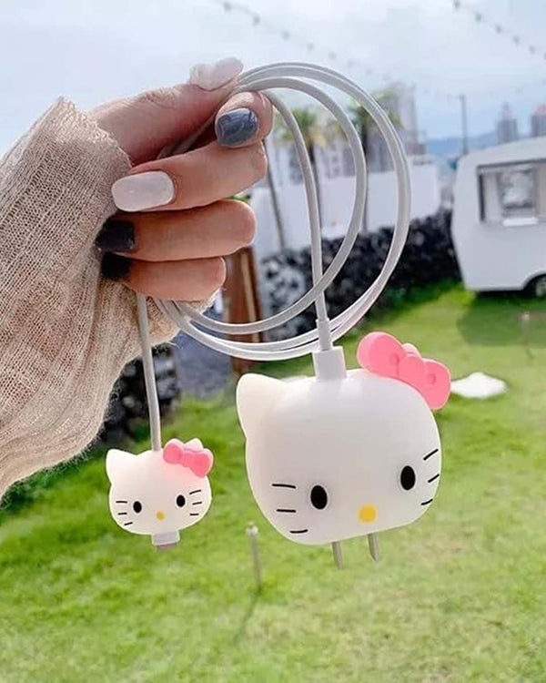 Cutipie Kitty - iPhone Charger Case and Cable Protector