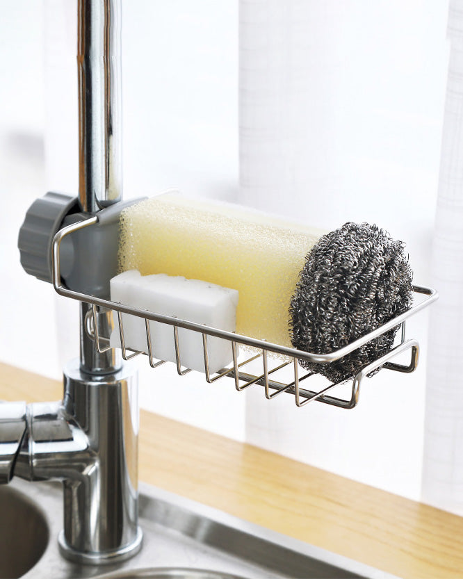 Sink Drain Rack Sponge Storage Faucet Holder