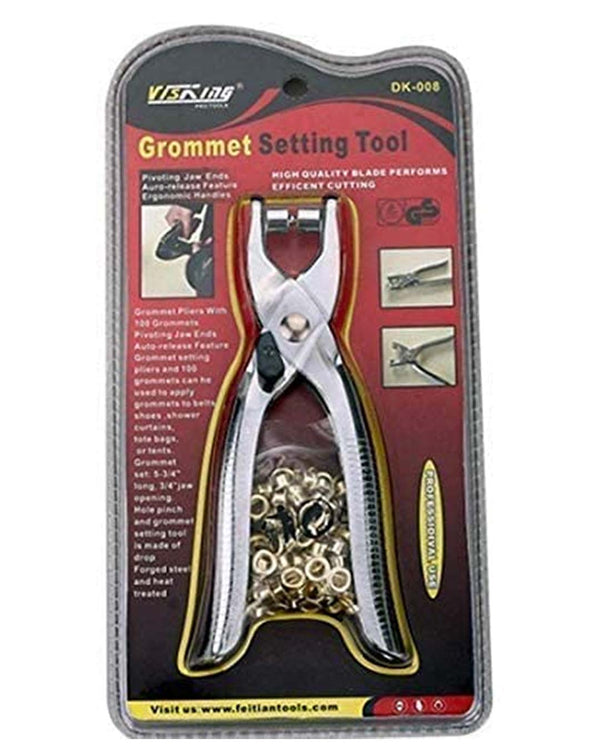 Leather Belt Hole Punch and Button Plier Grommets Tool Kit