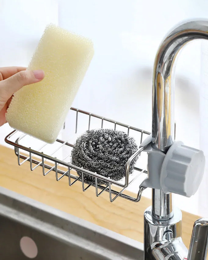 Sink Drain Rack Sponge Storage Faucet Holder