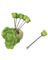 Cauliflower Shaped Fruit Fork - 6 Sticks