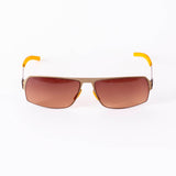 Men Sunglasses with Hanging Cover Case - "863424 MATT GOLD 1"