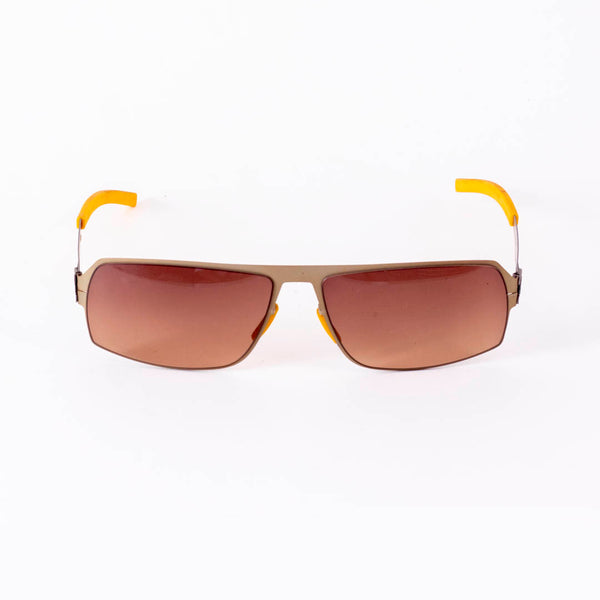 Men Sunglasses with Hanging Cover Case - "863424 MATT GOLD 1"