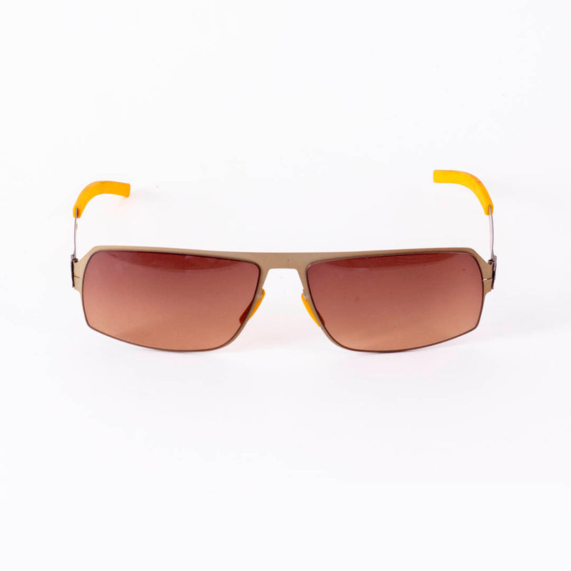 Men Sunglasses with Hanging Cover Case - "863424 MATT GOLD 1"