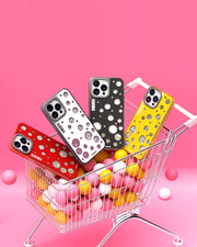 YoungKit Polka Dots iPhone 15 Pro Cover Case - Black (Original)