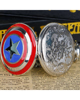 Captain America Keychain with Pocket Watch