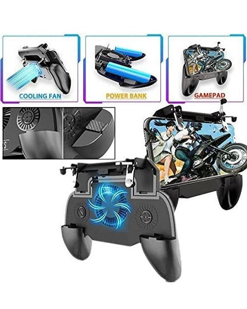 3-in-1 Gamepad with Power Bank & Cooling Fan