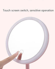 Folding Travel Makeup LED Mirror