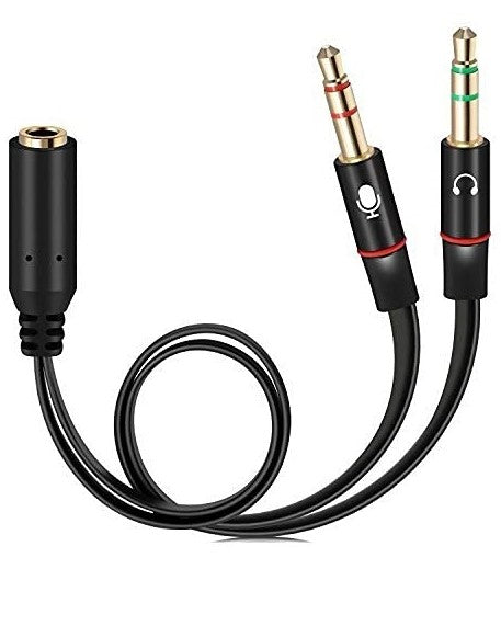 Headphone Mic And Audio Aux Extension Cable