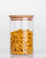 Airtight Borosilicate Glass Jar with Wooden Lid -  Single