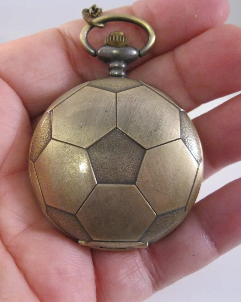 Soccer Ball Keychain with Pocket Watch