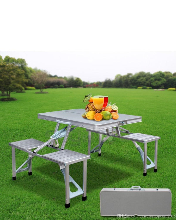 Portable Aluminum Folding Outdoor Heights Adjustable Camping Table