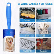 Lint Remover Roller- 1 Handle, 1 Protective Cover & 4 Rolls - 60 Sheets Each ( Total 4x60 -240 Sheets )