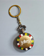 Ladakh Prayer Word Pocket Watch Keychain