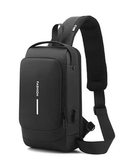 Sling Bag For Men Cross Body - USB Charging Port