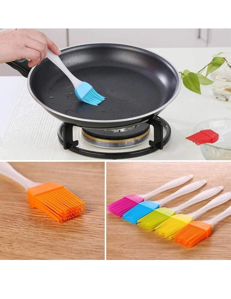 Silicone Oil Brush and Spatula - Set of 2
