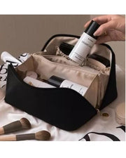 Double Comparment Portable Cosmetic Bag