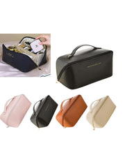 Double Comparment Portable Cosmetic Bag