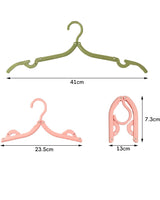 Portable Folding Clothes Hangers: Pale Olive