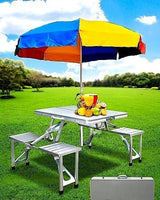 Portable Aluminum Folding Outdoor Heights Adjustable Camping Table