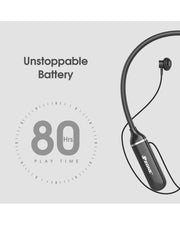 Wireless Earphone Smart Neckband for Hands-Free - Black