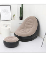 Inflatable Lounge Chair and Footstool Set