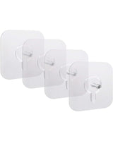 Transparent Screw Wall Hooks - Set of 10