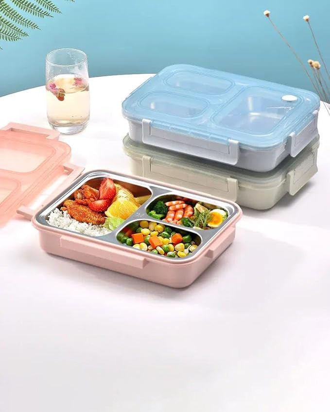 3 Compartment Insulated Lunch Box