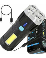 Rechargeable 5 Torch with Sib High Low Brightness