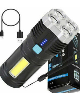 Rechargeable 5 Torch with Sib High Low Brightness