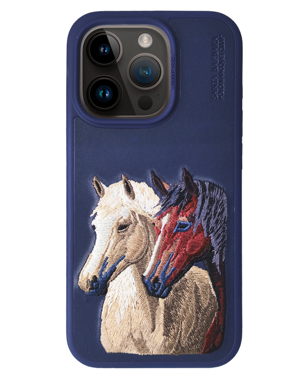 Santa Barbara Polo - Isidor Collection - iPhone 15 Pro Leather Case - Blue (Original)