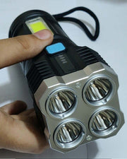 Rechargeable 5 Torch with Sib High Low Brightness