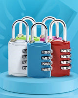 4 Digit Combination Luggage Lock - Blue