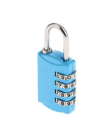 4 Digit Combination Luggage Lock - Blue