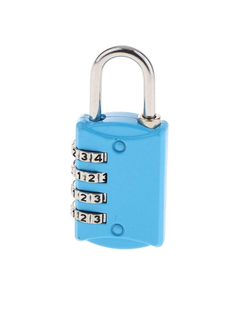 4 Digit Combination Luggage Lock - Blue