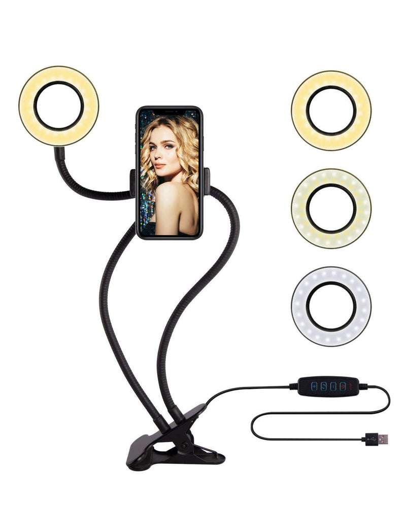 Multi-Color Ring Light Phone Stand