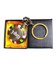 Ladakh Prayer Word Pocket Watch Keychain