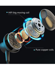 Wireless Earphone Smart Neckband for Hands-Free - Black