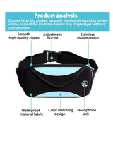 Waterproof Sports Running Belt Bag Pouch