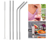 Stainless Steel Straws Set of 2