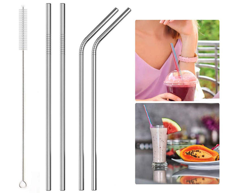 Stainless Steel Straws Set of 2