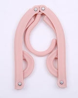 Portable Folding Clothes Hangers: Pink