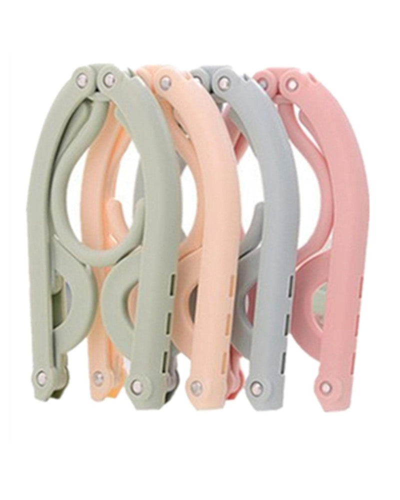 Portable Folding Clothes Hangers: Light Peach