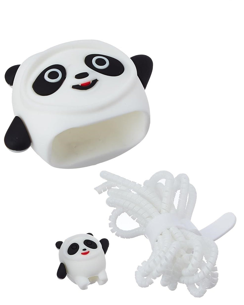 White Panda  - iPhone Charger Case and Cable Protector