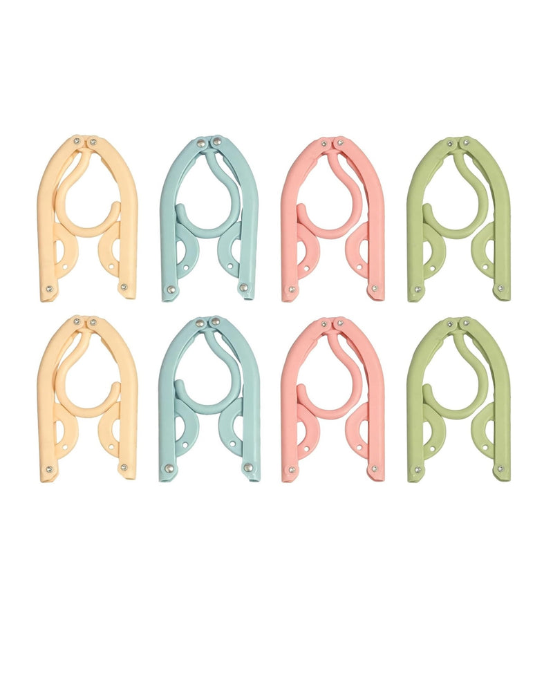 Portable Folding Clothes Hangers: Pink