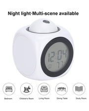 Projection Digital Alarm Clock - Black